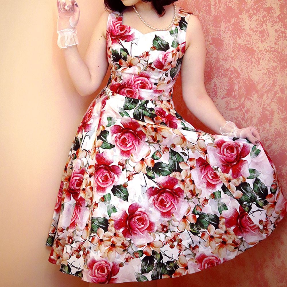 Hearts & Roses Gracie Floral Swing Dress