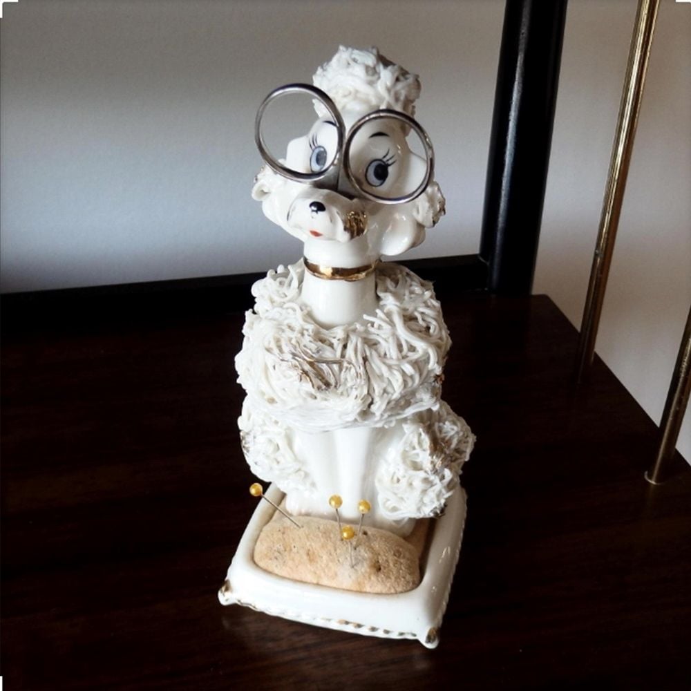 1950s Ardalt Lenwile Japan Spaghetti Poodle Sewing Accessory