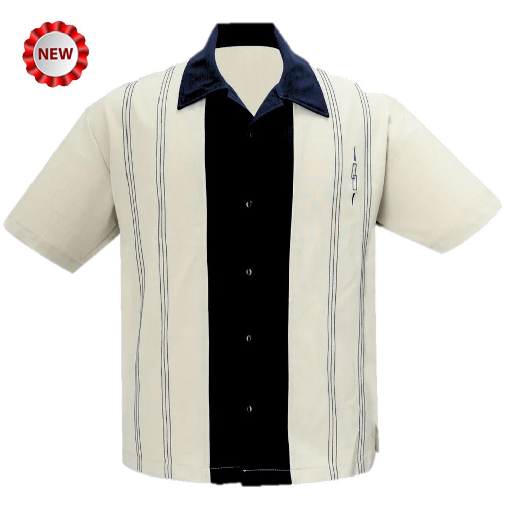 Steady Clothing Harper Button Up Shirt - Stone/Black