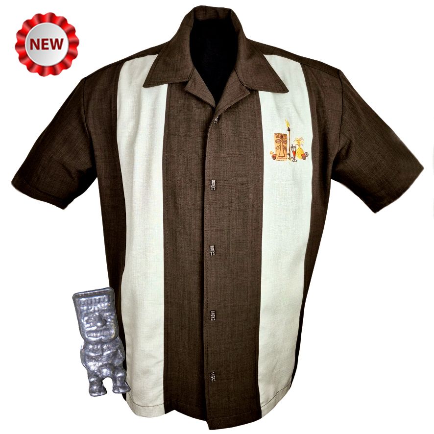 Steady Clothing Mickey Button Up Shirt - Coffee/Sage