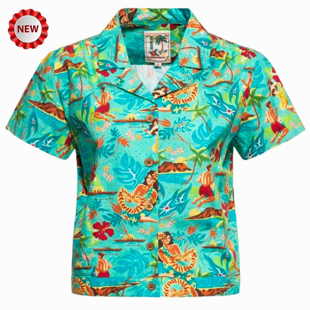 Queen Kerosin Hawaiian Blouse - Hula