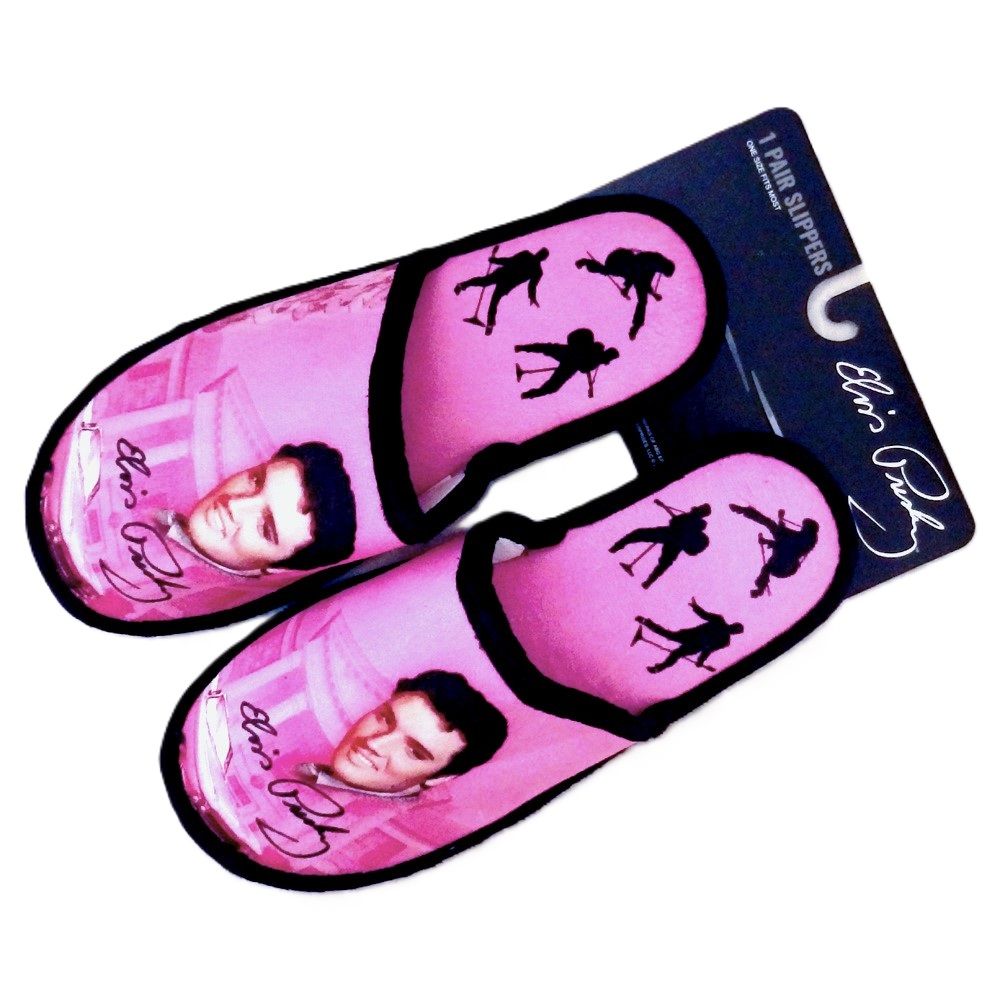 Elvis Presley Slippers - Pink