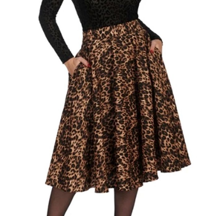 Banned Leopard Cheetah Girl Skirt