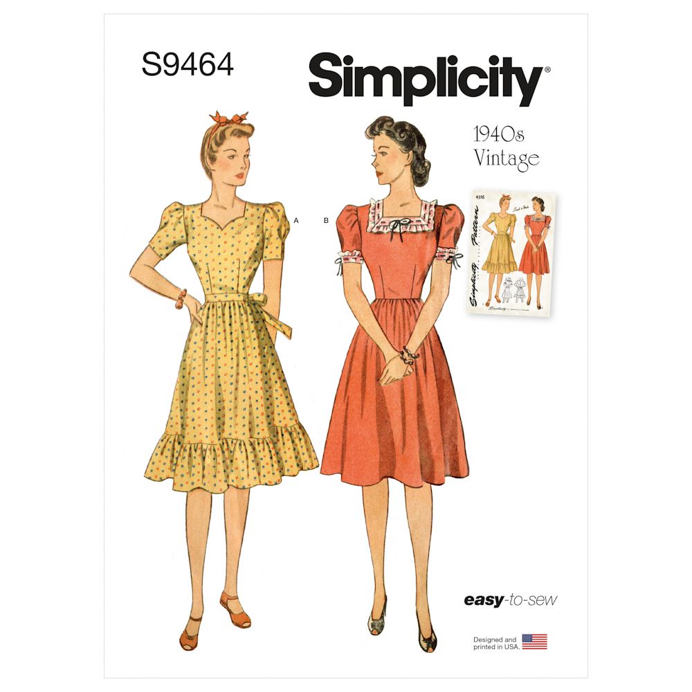 Simplicity Retro Dress Pattern - S9464
