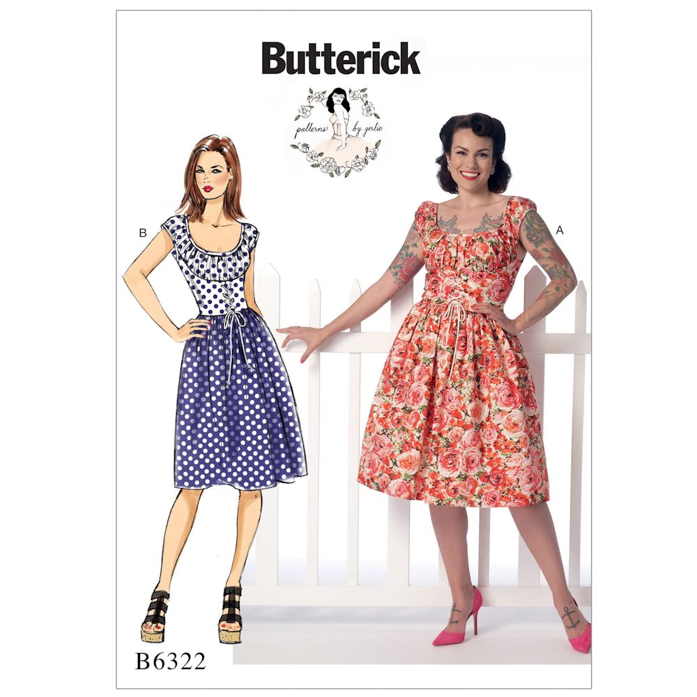 Butterick B6322 - 1950s vintage style Dress Pattern by Gertie