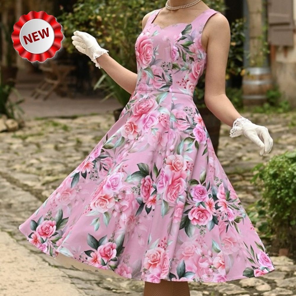 Hearts & Roses Nellie Floral Swing Dress