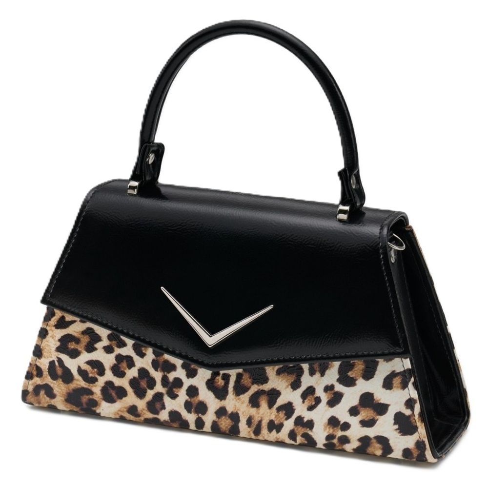 Liquorbrand Chevron Handbag - Wild Leopard
