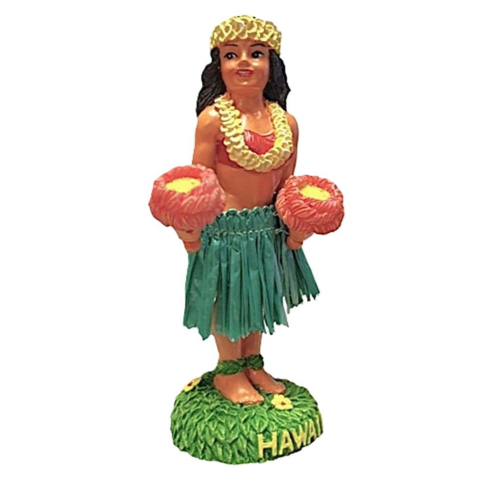 4" Hawaiian Dashboard Hula Girl - Kinohe
