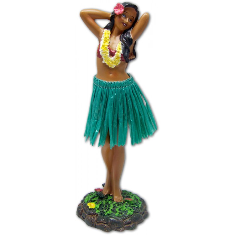 Hawaiian Leilani Hula Dashboard Girl Posing