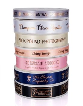 25mm Personalised printed ribbon 