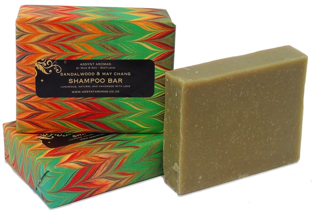 SANDALWOOD & MAY CHANG - handmade SHAMPOO bar
