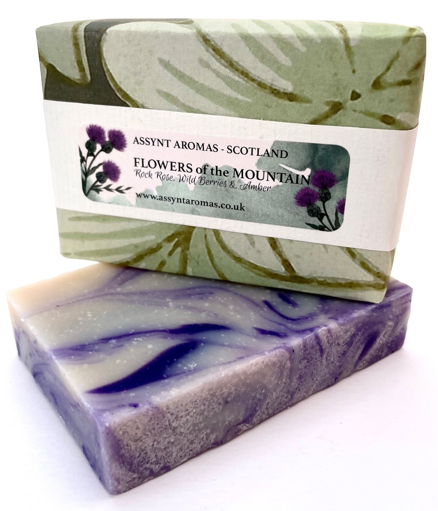FLOWERS of the MOUNTAIN -  rock rose, wild berries & crystal amber Handmade Soap (click on picture for more info)