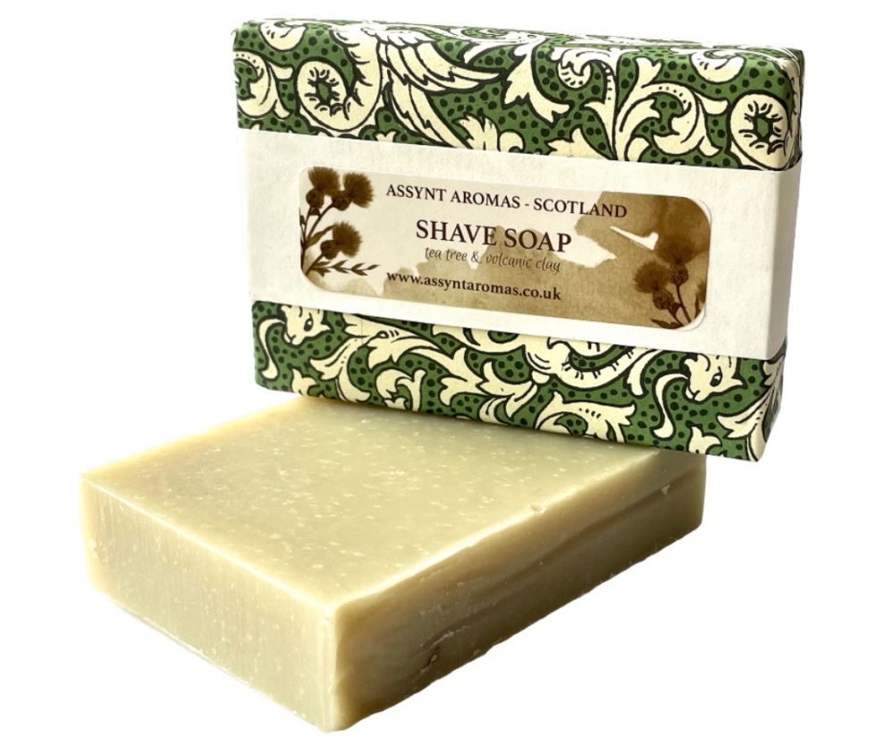 SHAVE SOAP BAR - Tea Tree & Volcanic Clay (click on picture for more info)