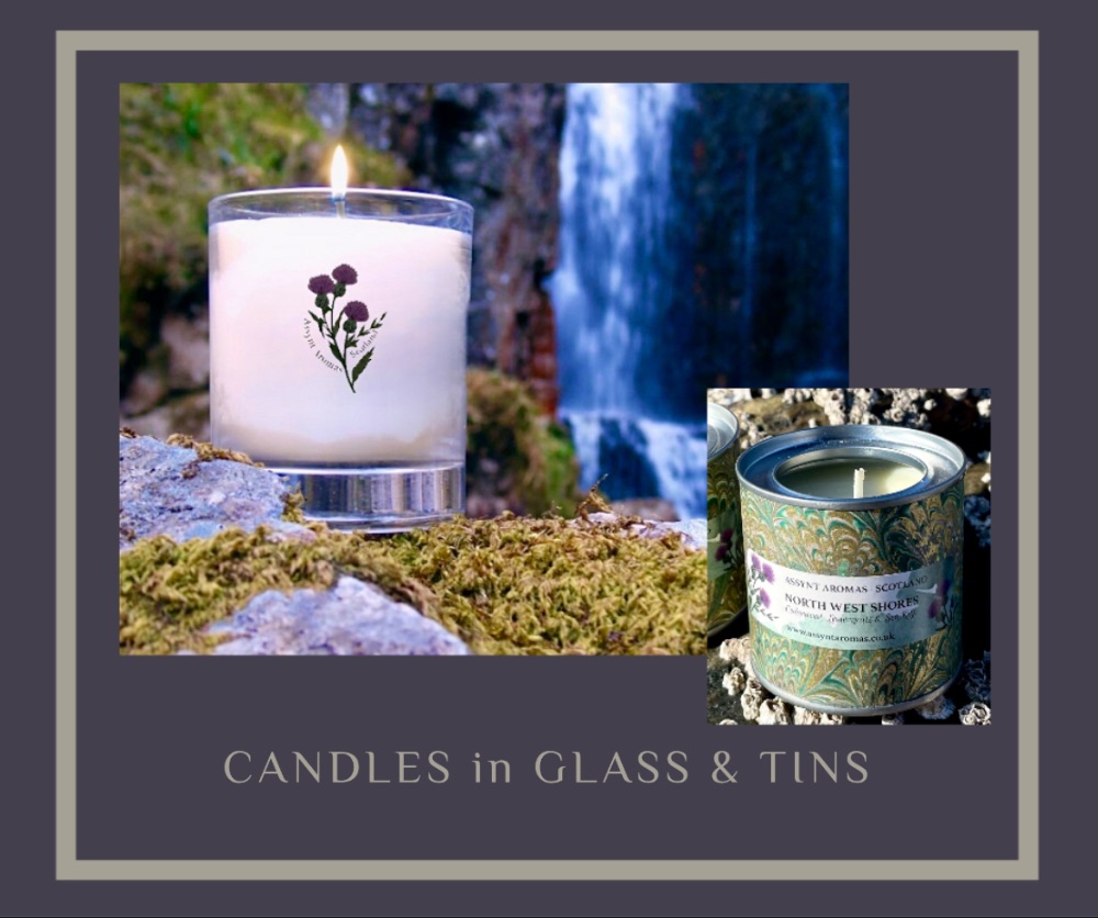 Candles in Glass & Tins