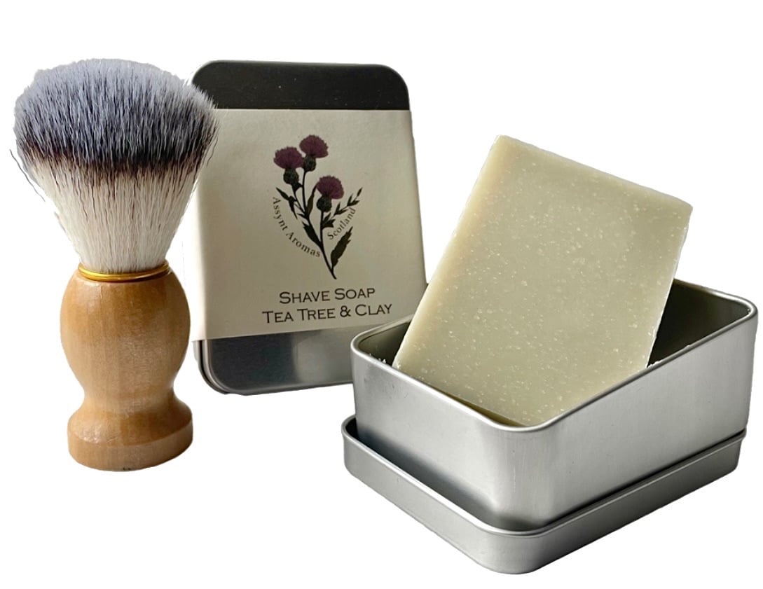 SHAVE SOAP (tin) Tea Tree & Volcanic Clay