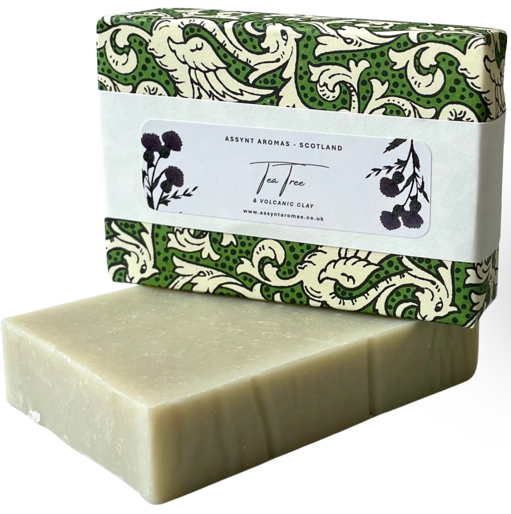 SHAVE SOAP BAR - Tea Tree & Volcanic Clay (click on picture for more info)
