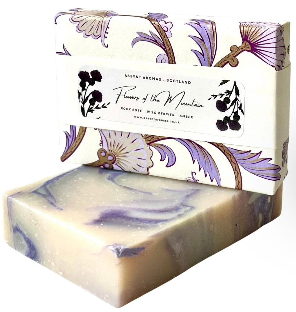 FLOWERS of the MOUNTAIN -  rock rose, wild berries & crystal amber Handmade Soap (click on picture for more info)