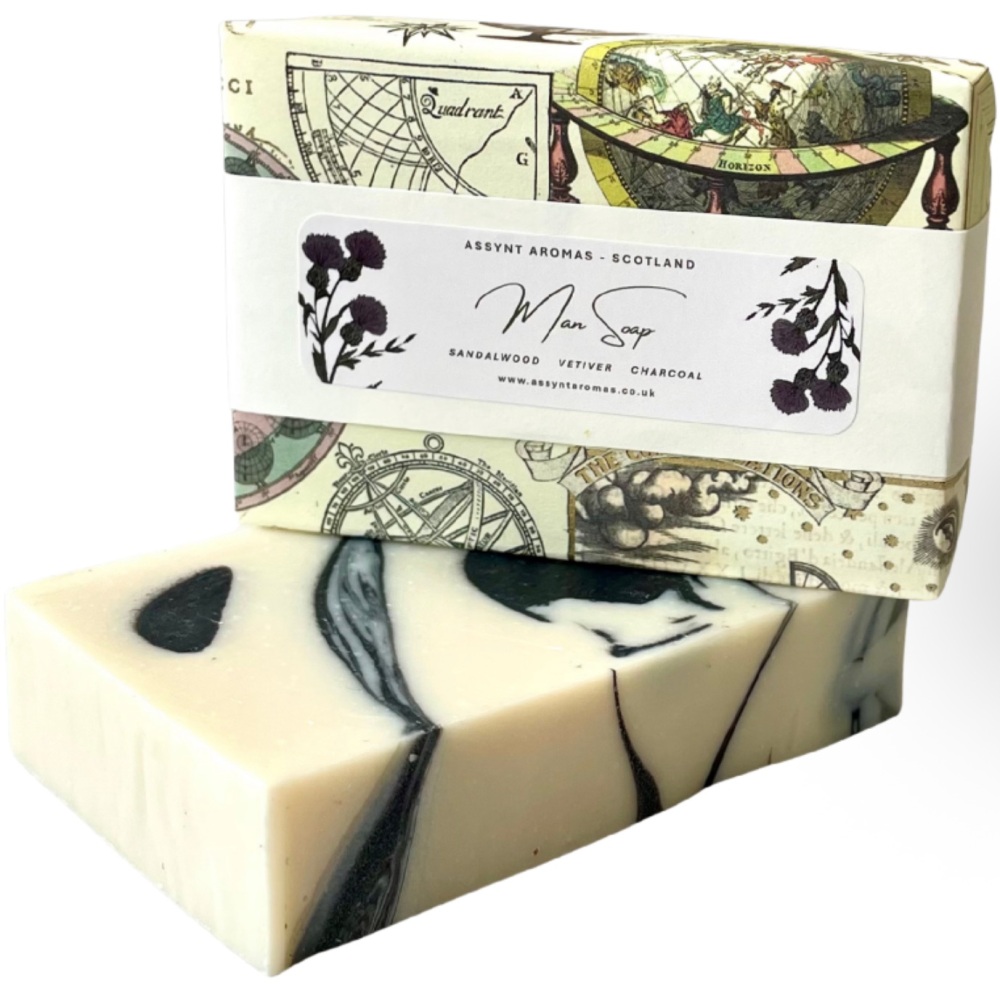 MAN SOAP - Sandalwood, Vetiver & Charcoal (click on picture for more info)