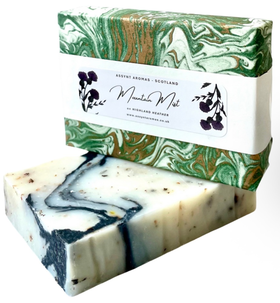 Mountain Mist on Highland Heather - Heather, Rosemary, Cedar & Mint SOAP