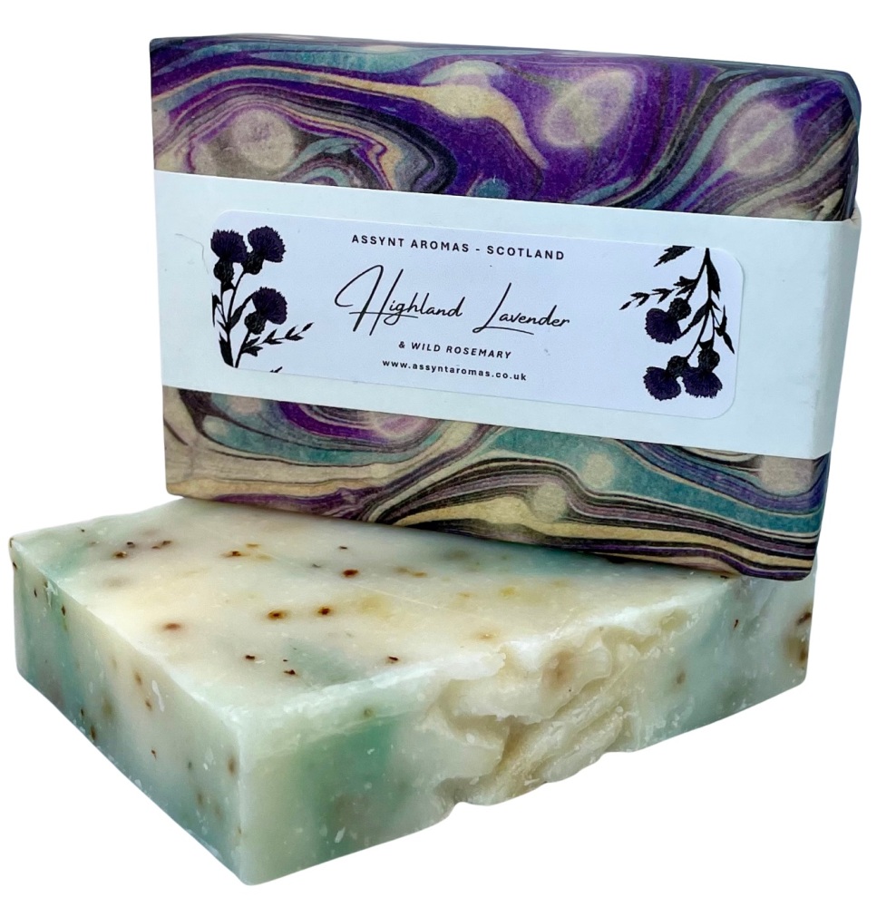 HIGHLAND LAVENDER & WILD ROSEMARY - handmade soap (click on picture for mor