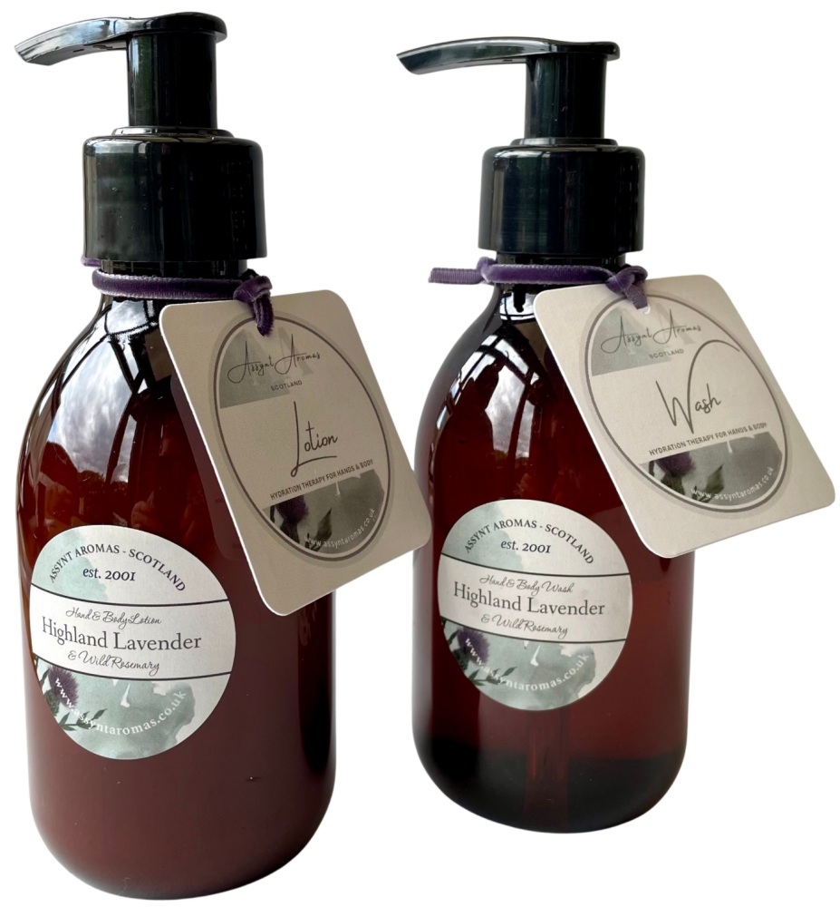 HIGHLAND LAVENDER & WILD ROSEMARY -  body & hand moisturising lotion / wash 200ml