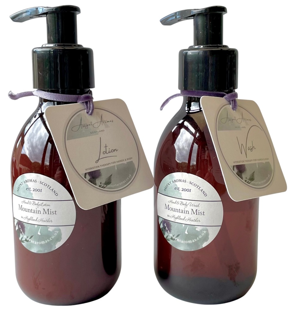 MOUNTAIN MIST on HIGHLAND HEATHER - body & hand moisturising lotion / wash 200ml