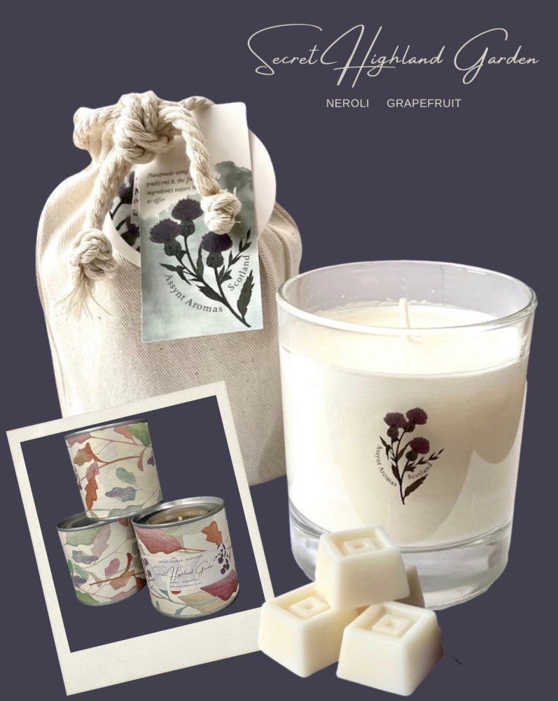 SECRET HIGHLAND GARDEN - natural essence aromatherapy with essential oil of neroli & grapefruit