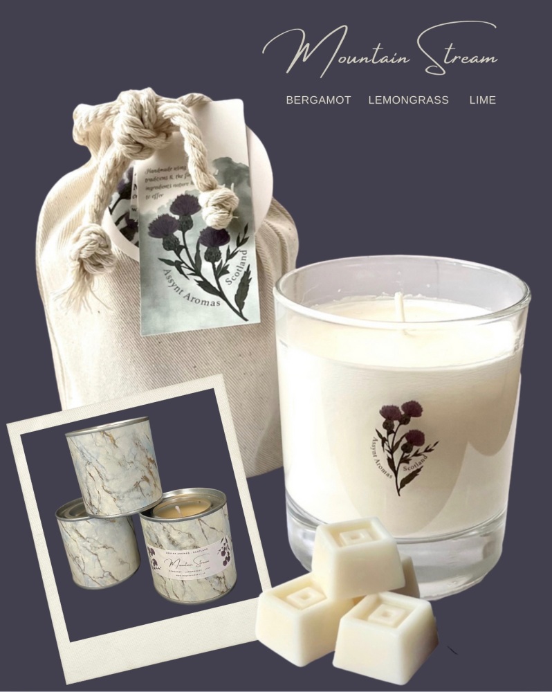 MOUNTAIN STREAM -  natural essence aromatherapy with essential oil of bergamot, lemongrass & lime