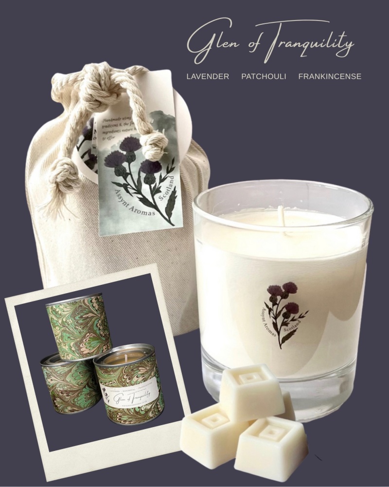 Glen of Tranquility - natural essence Aromatherapy with essential oil of Lavender, Patchouli & Frankincense