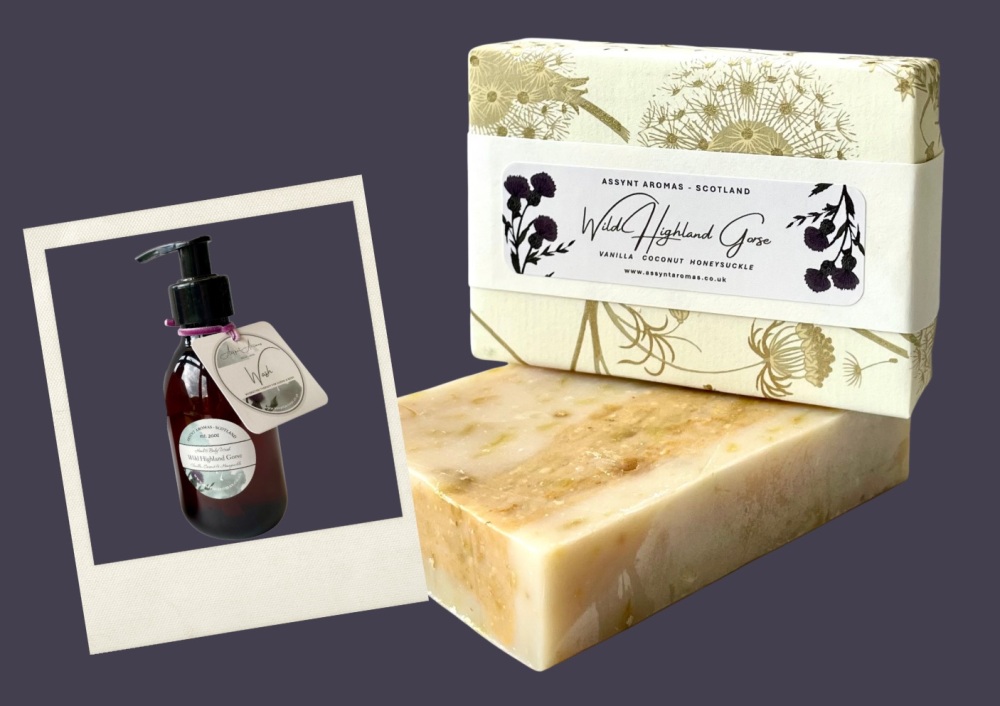 WILD HIGHLAND GORSE - vanilla, coconut & honeysuckle handmade soap