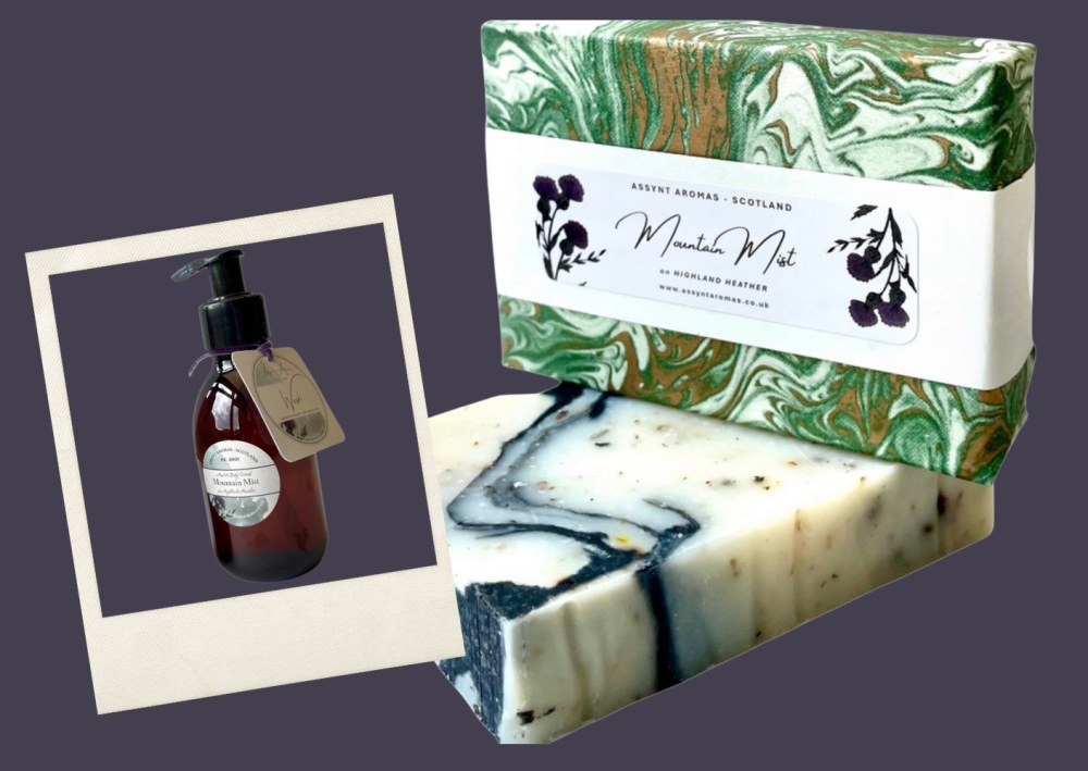 Mountain Mist on Highland Heather - Heather, Rosemary, Cedar & Mint SOAP
