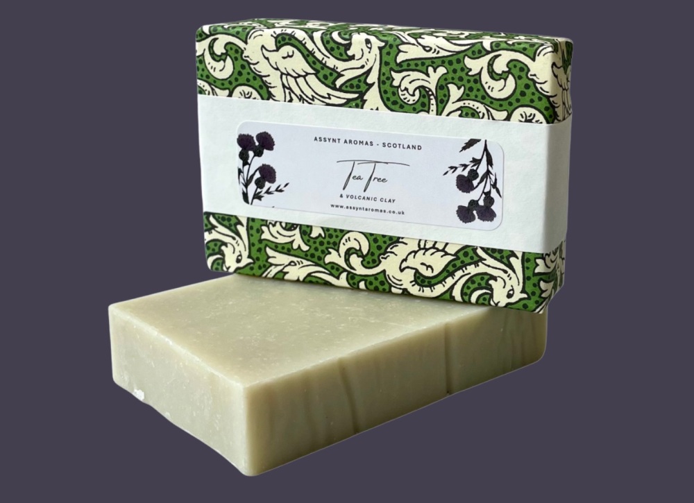 SHAVE SOAP BAR - Tea Tree & Volcanic Clay