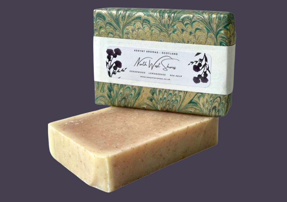 NORTH WEST SHORES - cedarwood, lemongrass & sea kelp  Handmade Soap