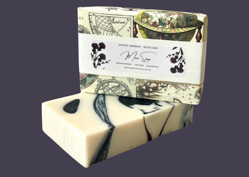 MAN SOAP - Sandalwood, Vetiver & Charcoal