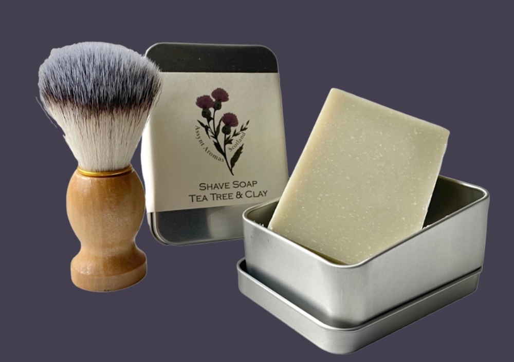 SHAVE SOAP (tin) Tea Tree & Volcanic Clay