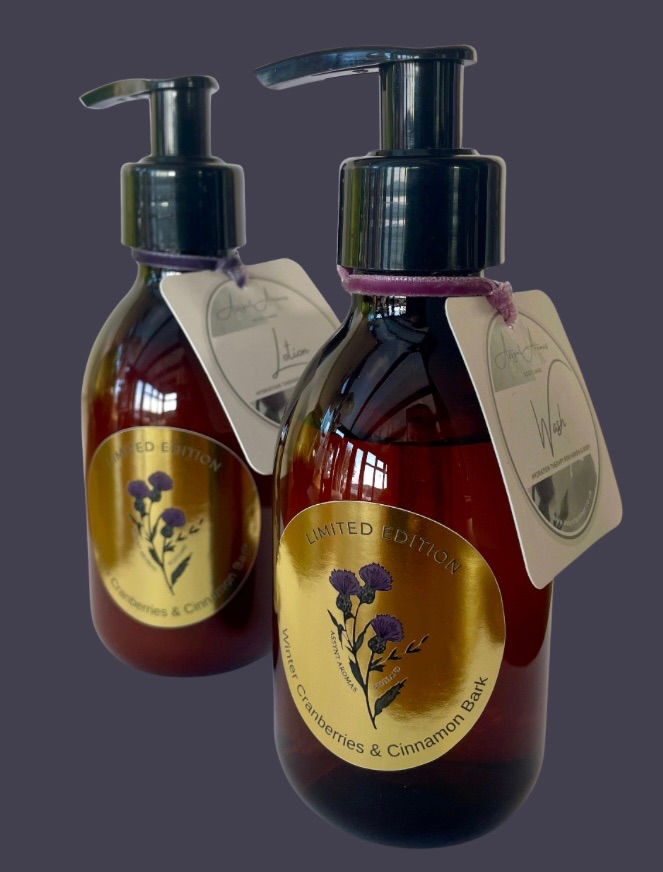 ‘limited edition’ WINTER CRANBERRIES, ORANGE OIL & CINNAMON BARK - HAND & BODY LOTION