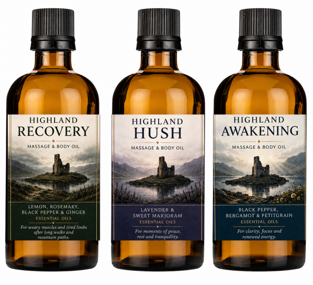 *NEW* HIGHLAND MASSAGE, BODY & BATH OIL