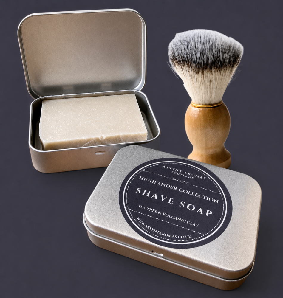 SHAVE SOAP (tin) Tea Tree & Volcanic Clay
