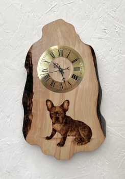French bulldog clock