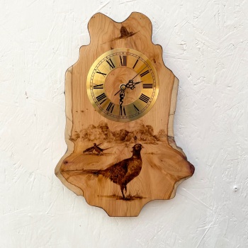 Pheasant clock, yew