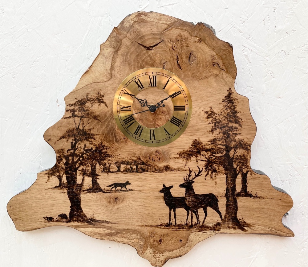 Woodland clock