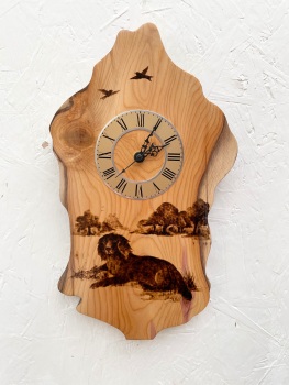 Spaniel clock