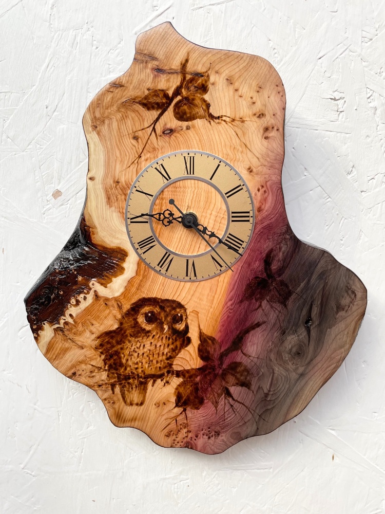 Tawny owl clock.
