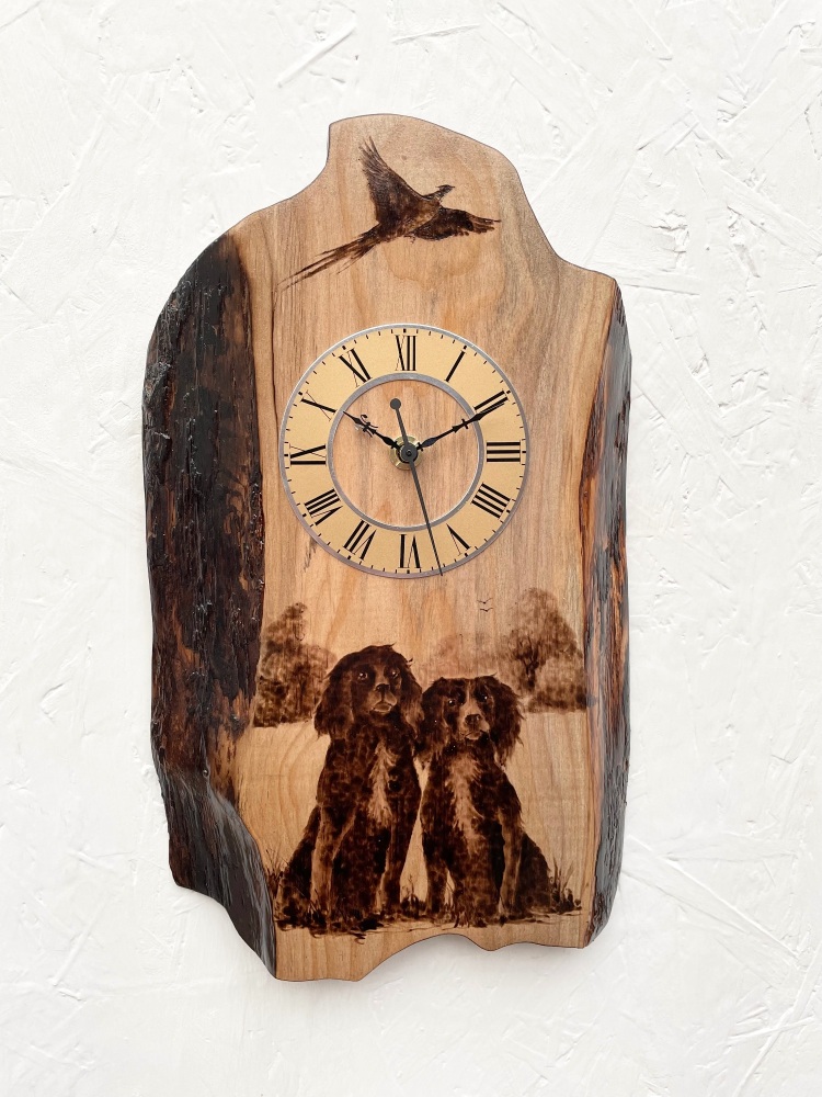 Spaniel clock