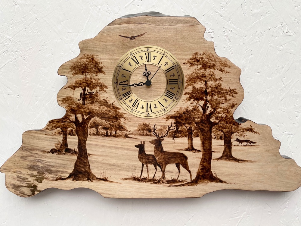 Woodland clock