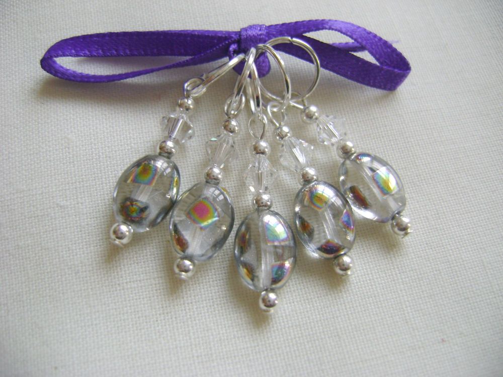 Peacock Spot Mini Lozenge - clear