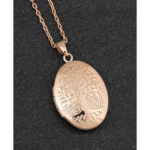 Tree of Life Rose Gold Plated Locket