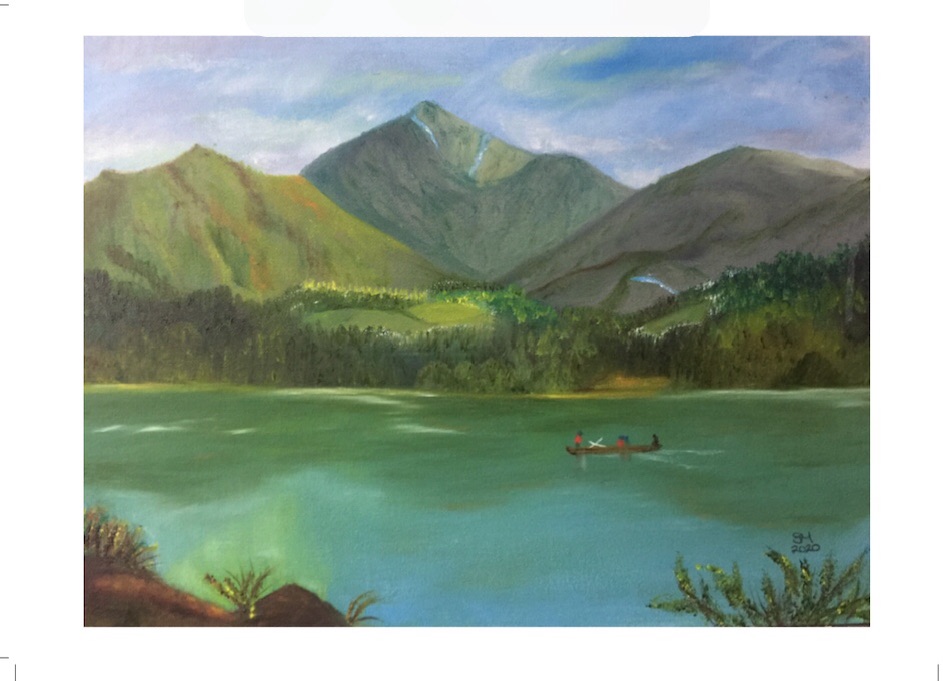 Mountain Lake - size A4 print
