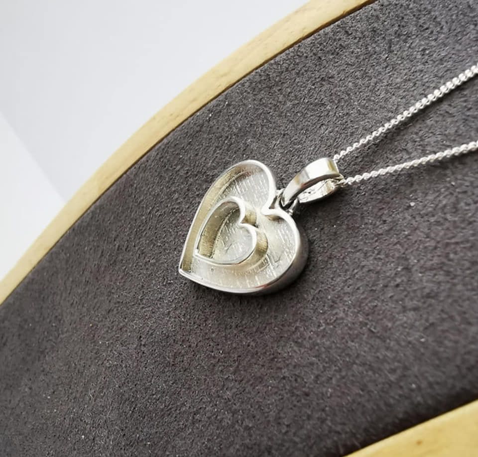 Heart Within A Heart Pendant