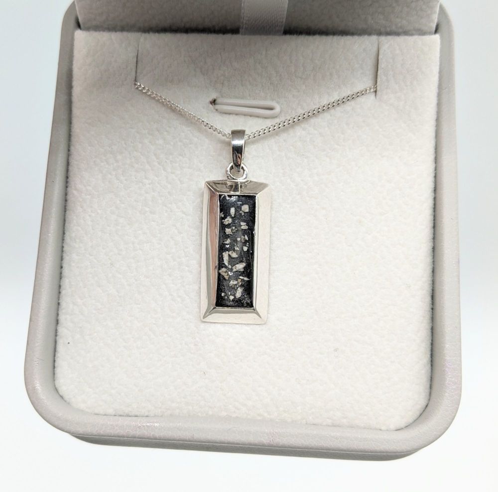 Sterling silver  bar style pendant